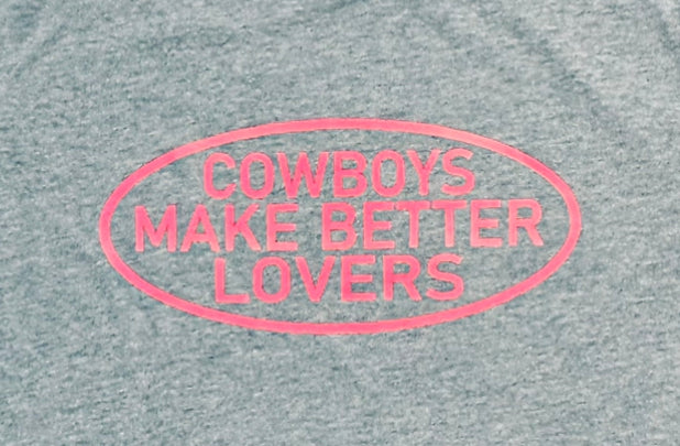 Hot Pink "Better Lovers" - Denim Heathered Adult Tee