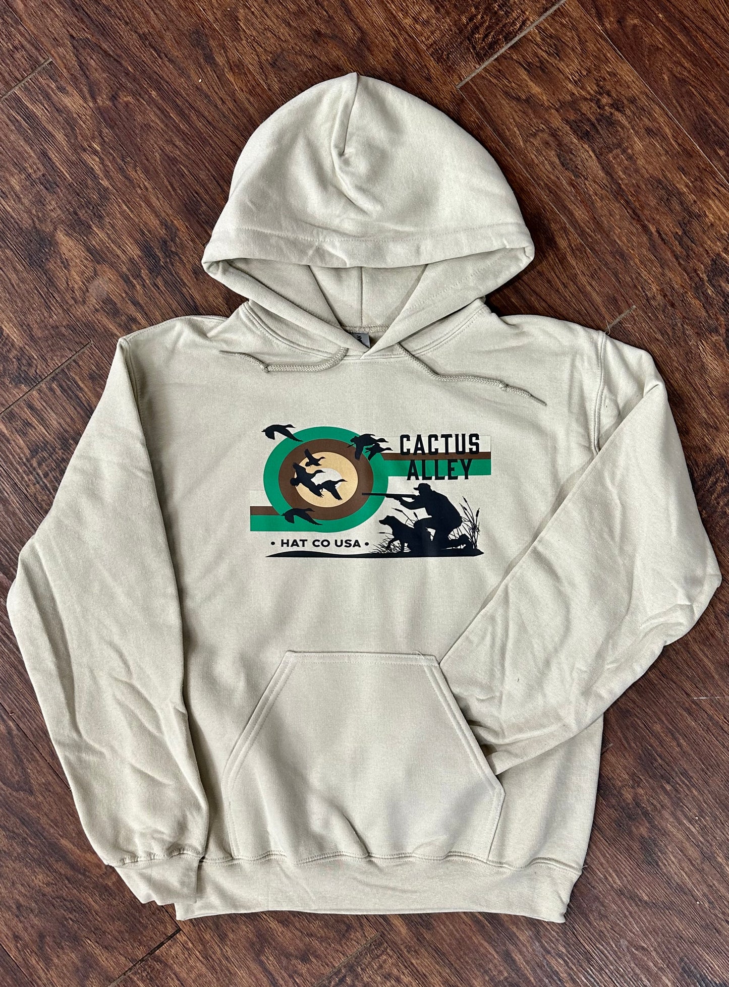 "Duck Hunt" - Tan Adult Hoodie