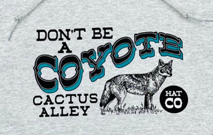 "Coyote" - Ash Grey Adult Hoodie
