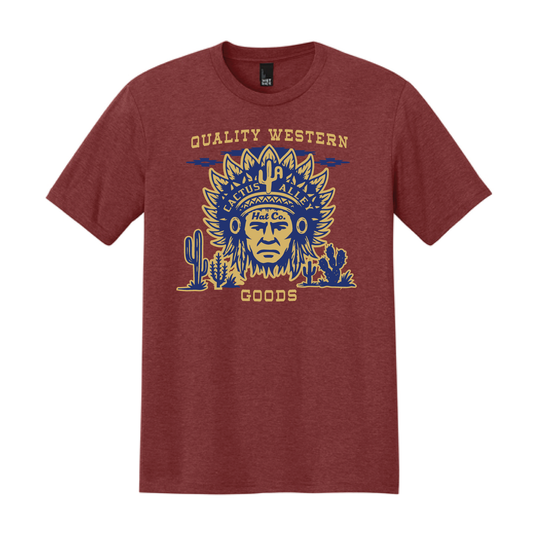 "Big Chief" - Heathered Russett Adult Tee