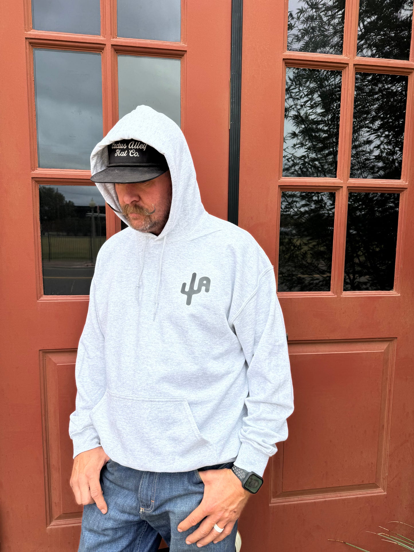 "Blowin' Smoke" - Ash Grey Adult Hoodie