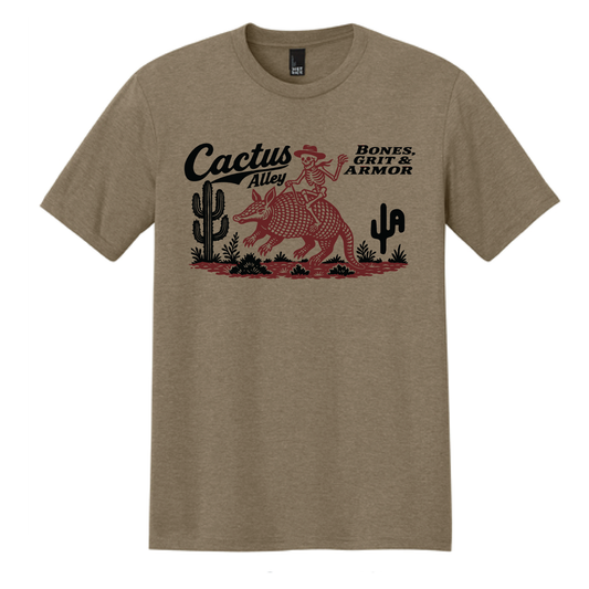 "Bones & Grit" - Coyote Brown Adult Tee