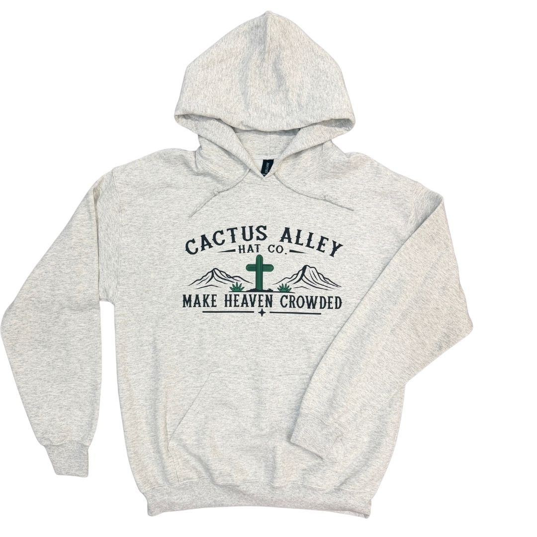 "Crowded" - Ash Grey Adult Hoodie