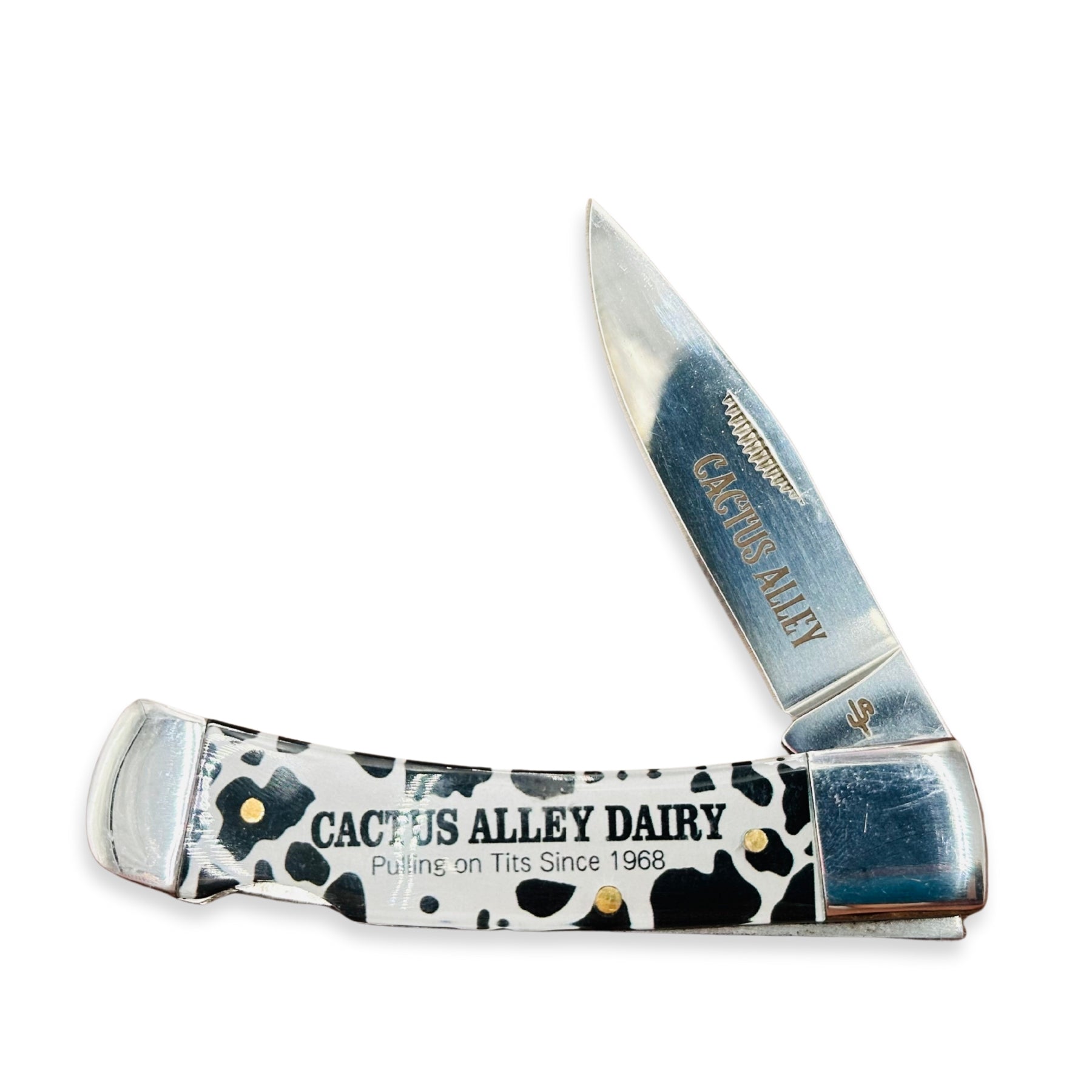 "Dairy" - Cactus Alley Hat Co Lock Blade Knife