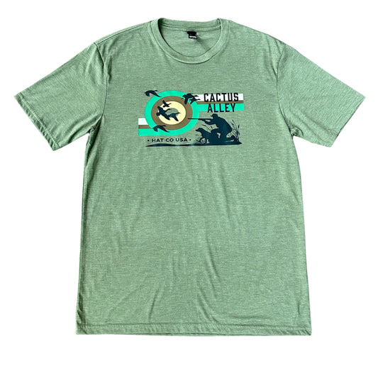 "Duck Hunt" - Military Green Frost Adult Tee