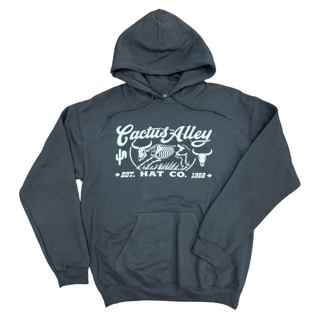 "Hueso" - Black Adult Hoodie