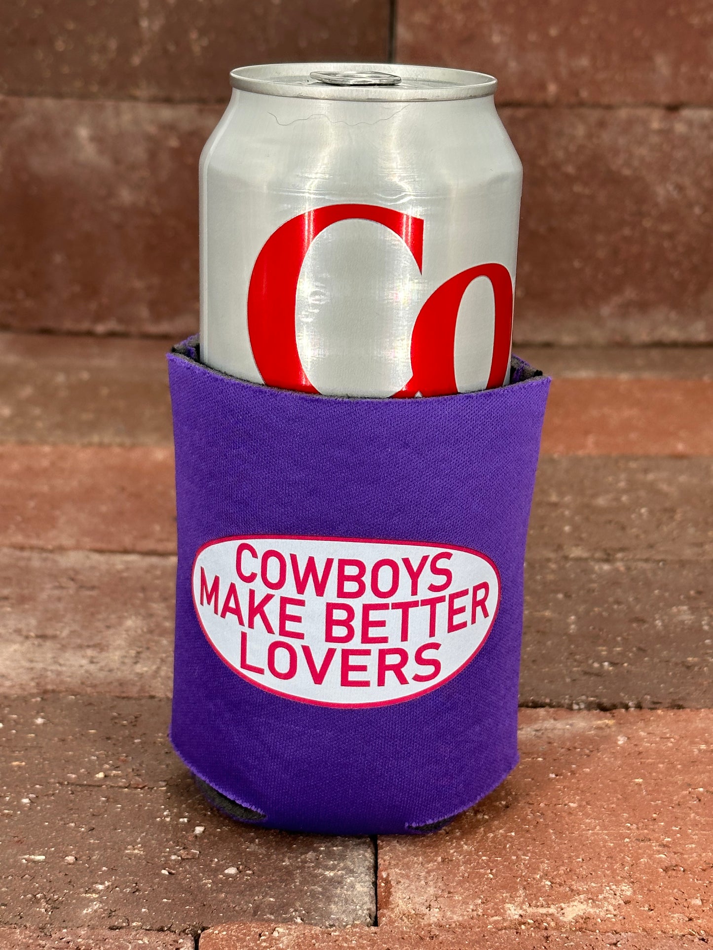 Cactus Alley Hat Co Koozie - Purple/ Better Lovers in Hot Pink