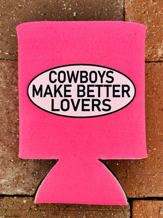 Cactus Alley Hat Co Koozie - Neon Pink/ Better Lovers in Black