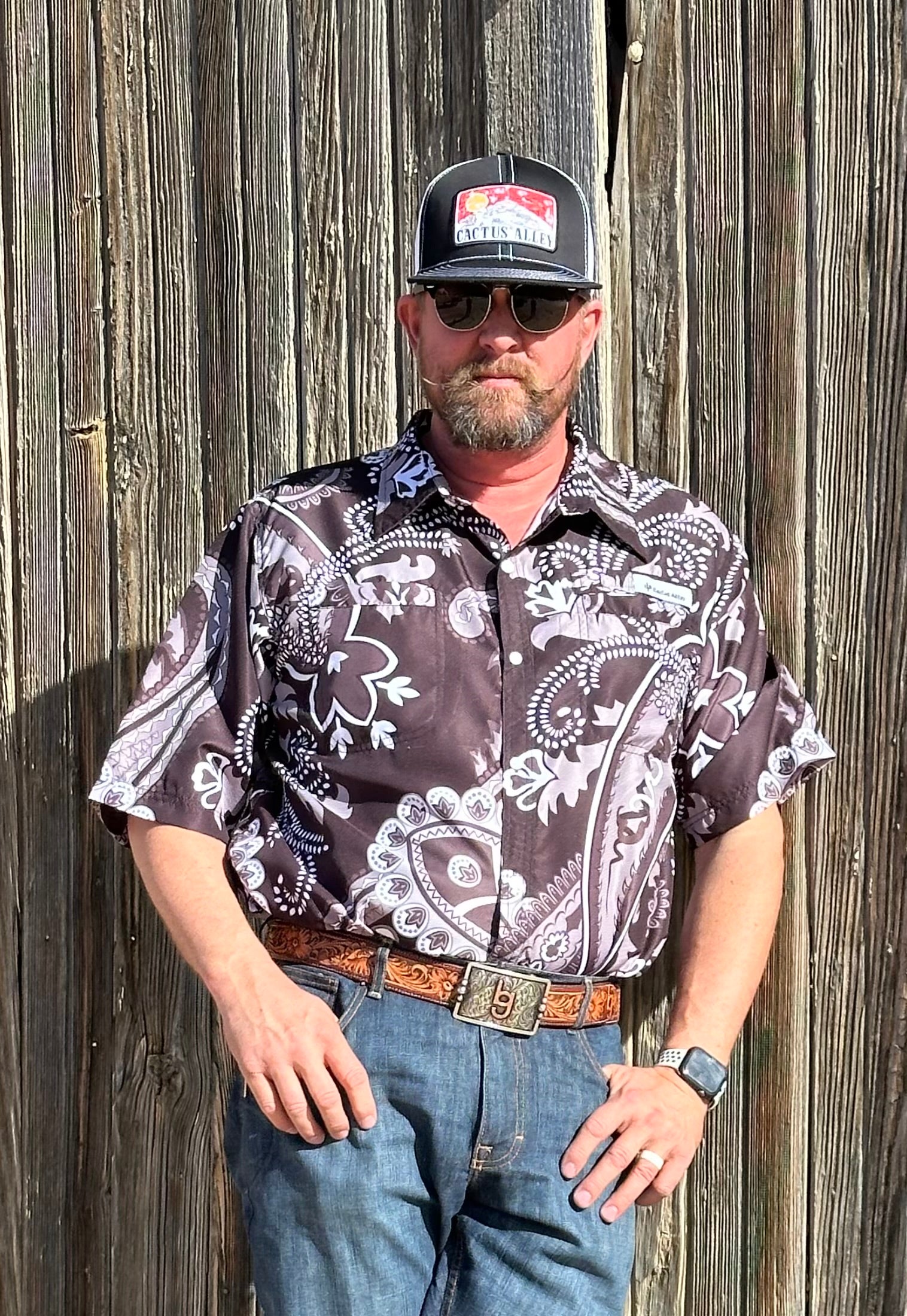 Wyatt EARP - Cactus Alley Fishing Shirt Medium