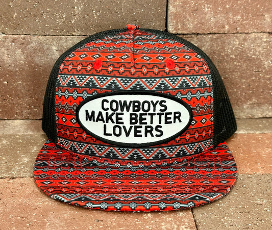 "BLKW Better Lovers"- CA Red/Black Aztec, Snapback Cap