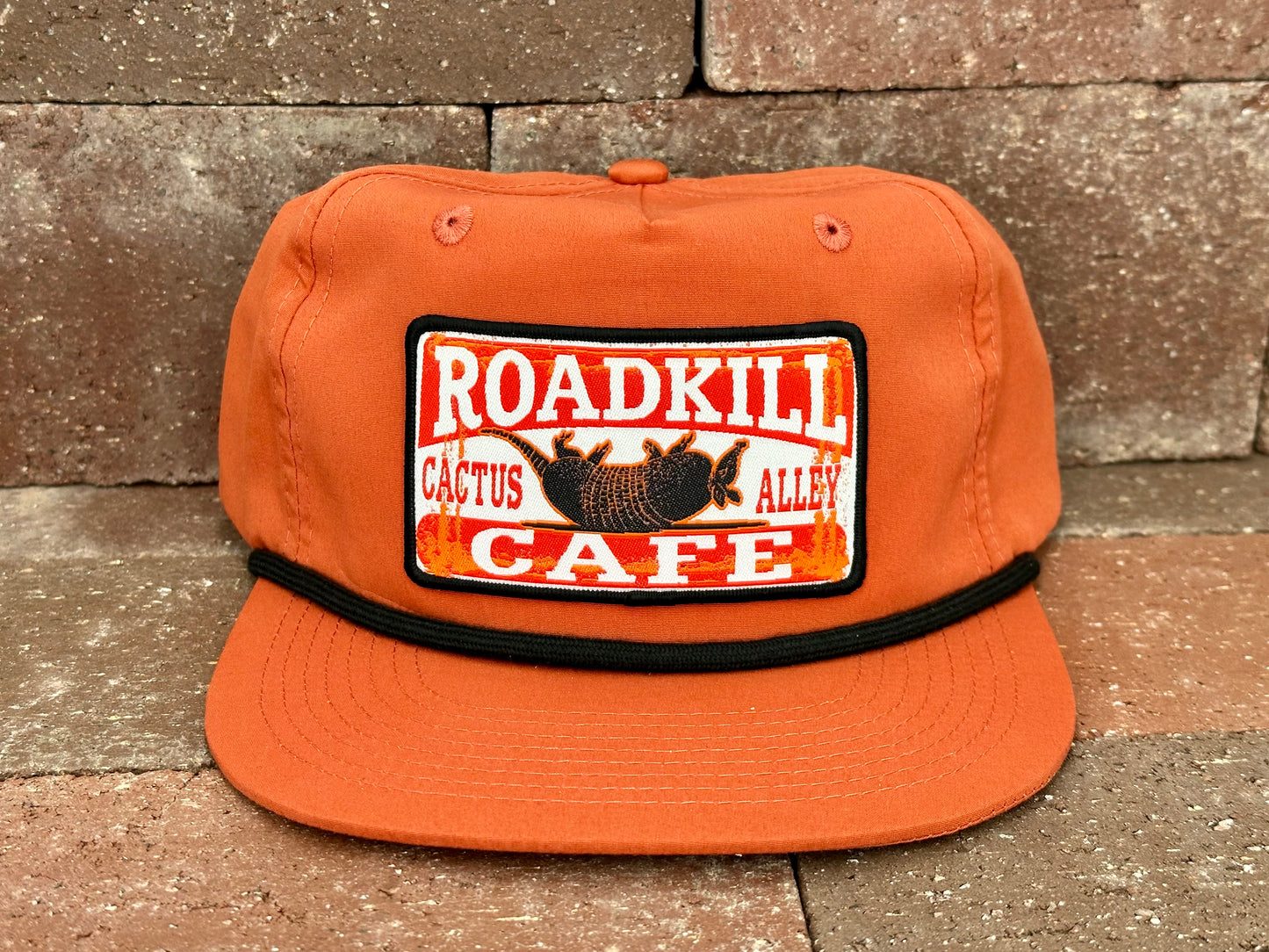 "Roadkill" - CA256 Dark Orange/ Black Rope, Snapback Cap