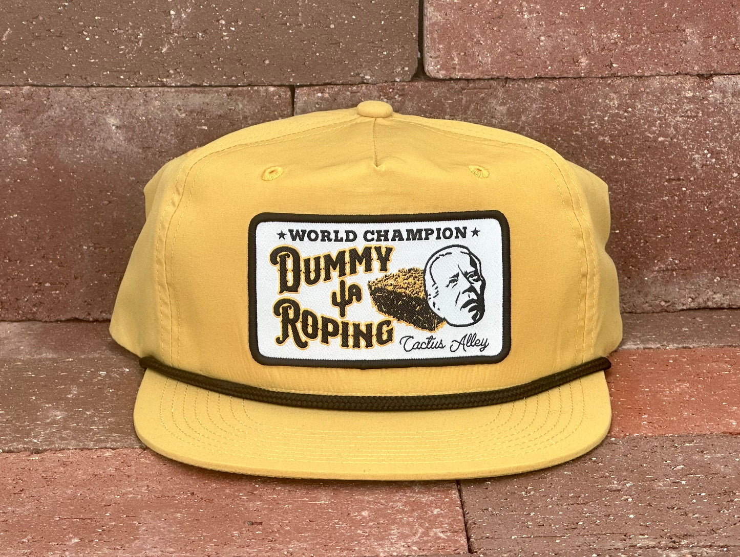 "Dummy Roping" - CA256 Biscuit/ Black Rope, Snapback Cap