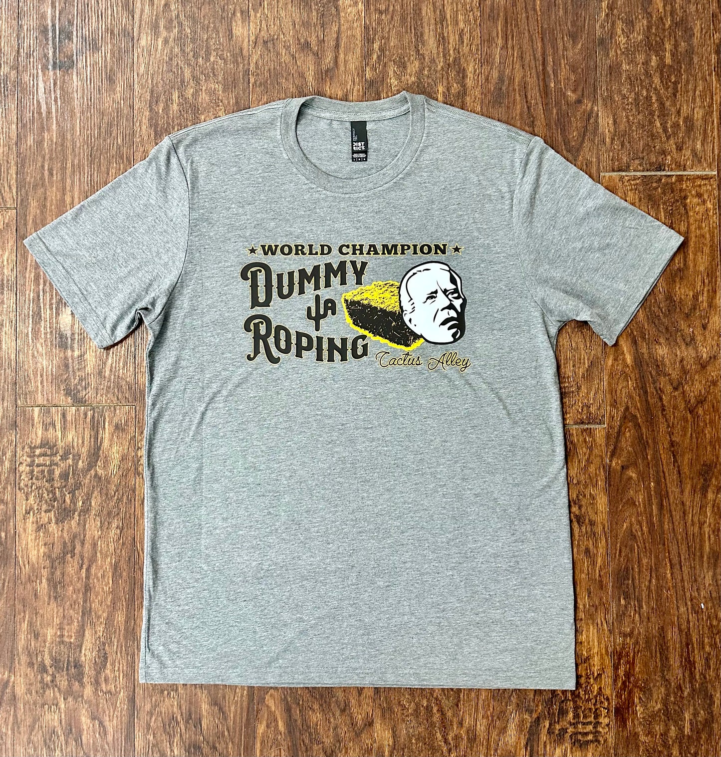 "Dummy Roping" - Grey Frost Adult Tee