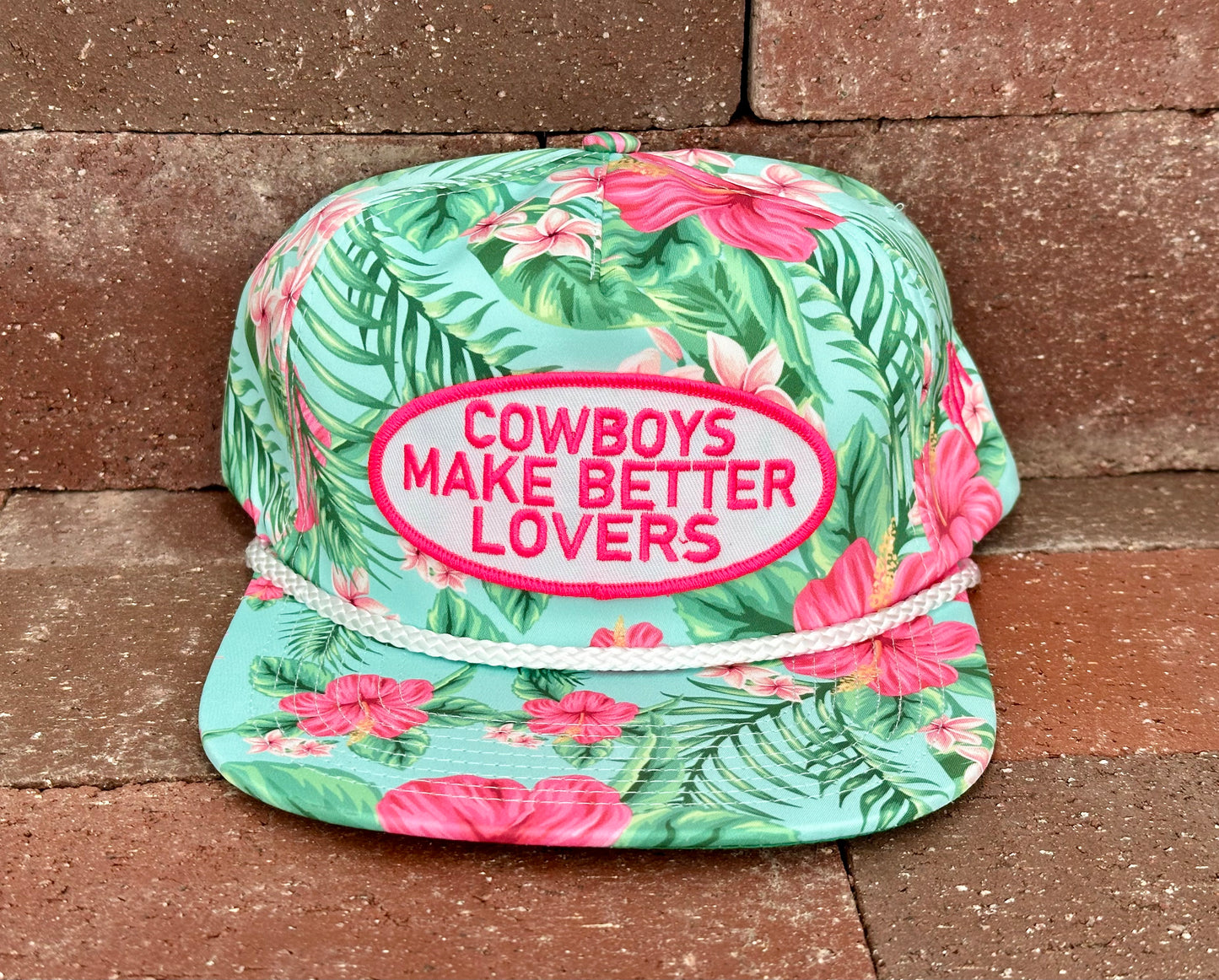 "PW Better Lovers" - Mint Floral, Snap Back Cap