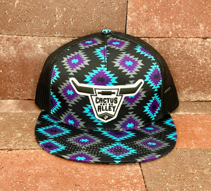 "Aztec Skull" - CA Dolly P Aztec, Snapback Cap