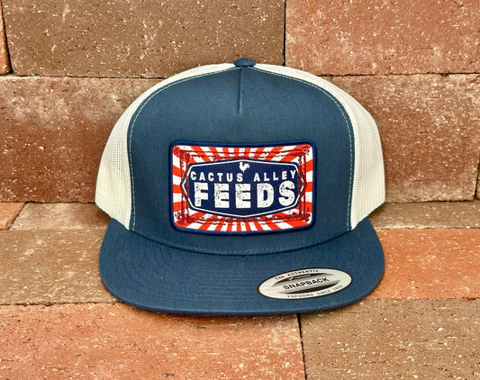 "CA Feeds" - CA6006 Navy/White Mesh, Snapback Cap