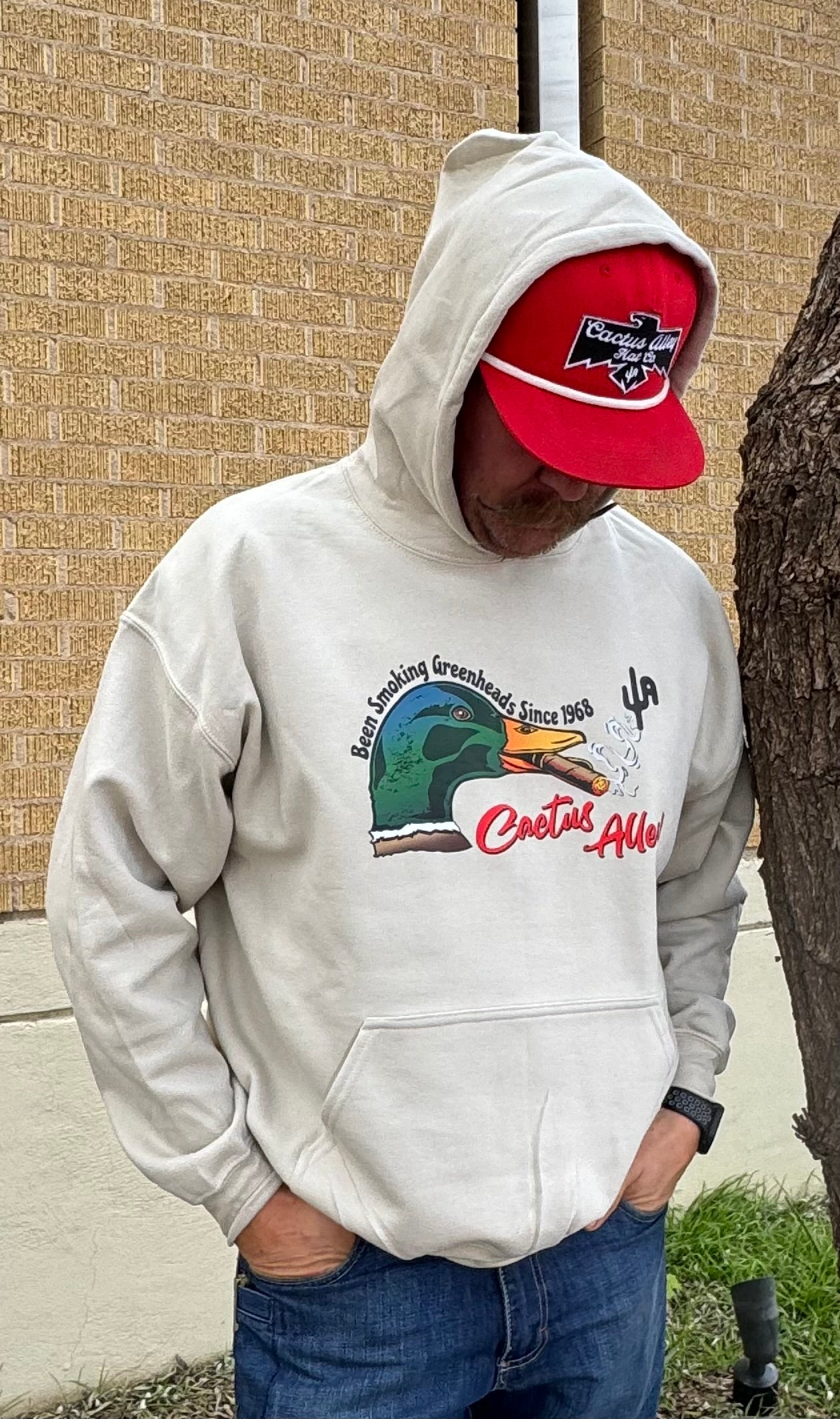 "Greenheads" - Sand Adult Hoodie