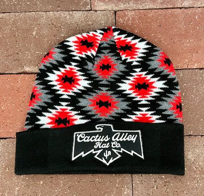 "T-Bird"- CA Buddy Holly Aztec Beanie