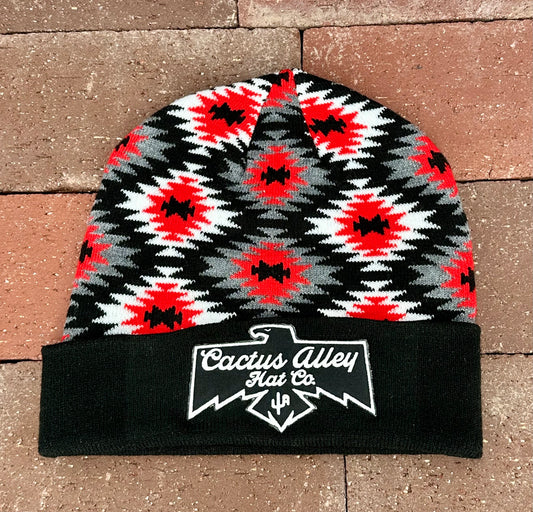 "T-Bird"- CA Buddy Holly Aztec Beanie