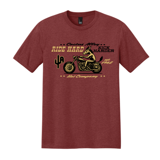 "Kick Harder" - Heathered Russett Adult Tee
