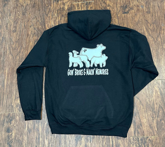 "Livestock" - Black Adult Hoodie