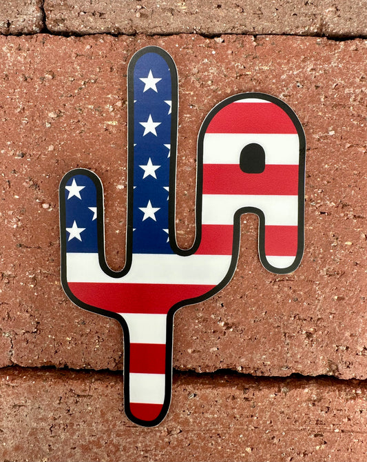 "Merica Cactus" - CA Sticker