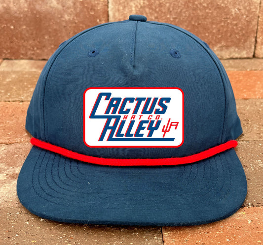 "Retro" - CA256 Royal Blue/ Red Rope Snapback