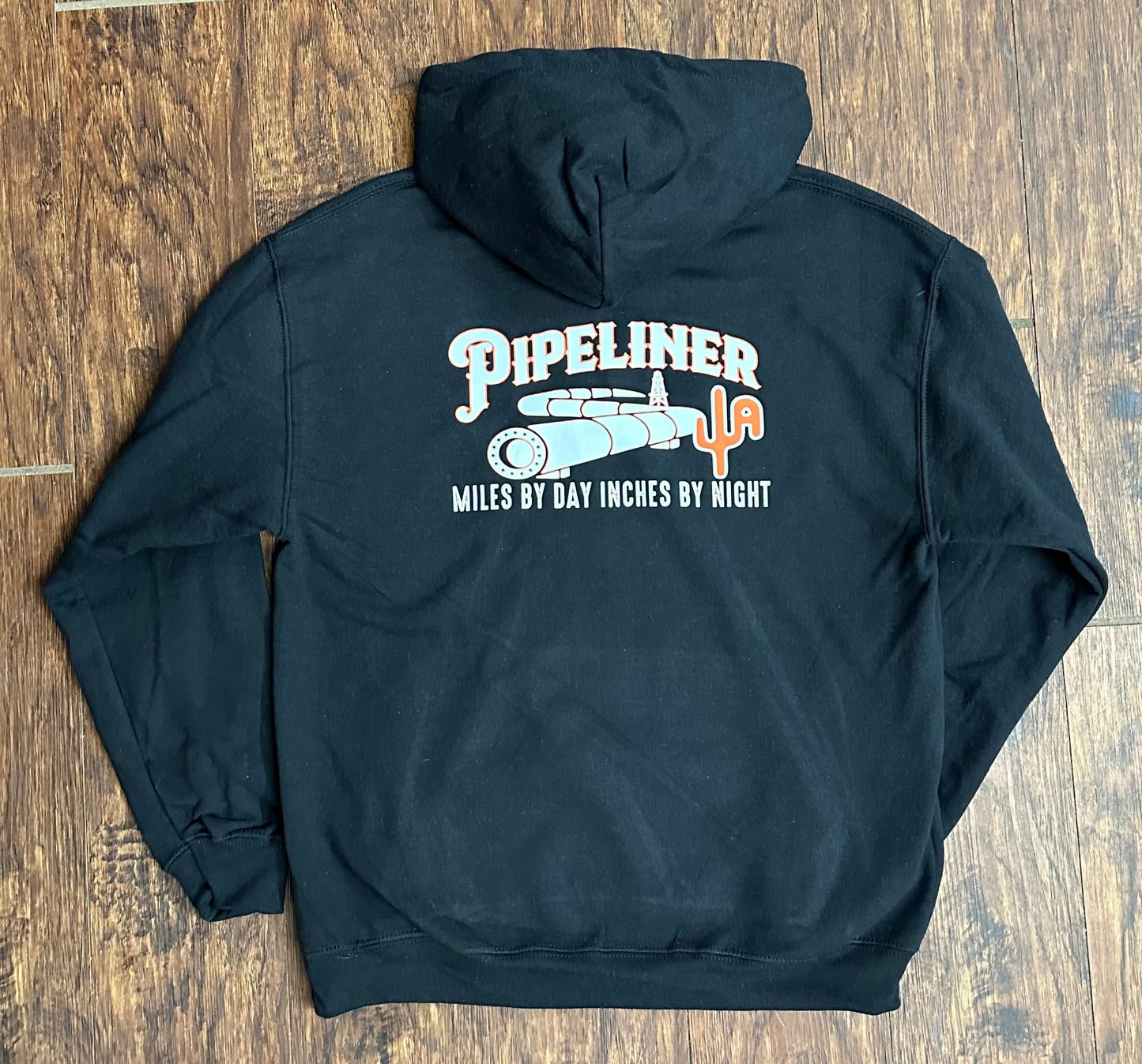 "Pipeliner" - Black Adult Hoodie