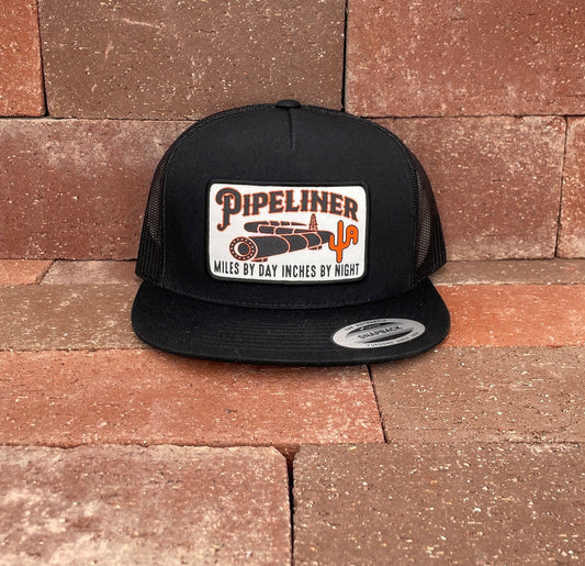 "Pipeliner" - 6006 Black/ Black Mesh, Snapback Cap