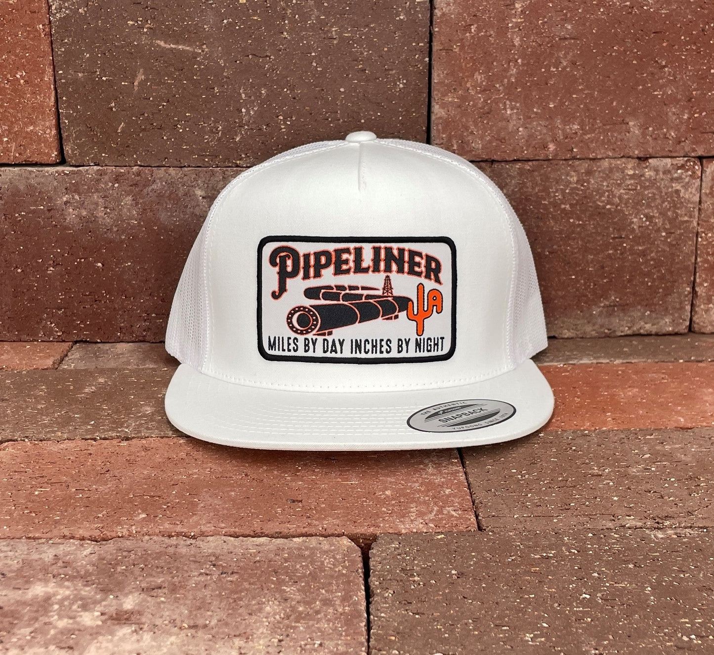 "Pipeliner" - CA6006 White/ White Mesh, Snapback Cap