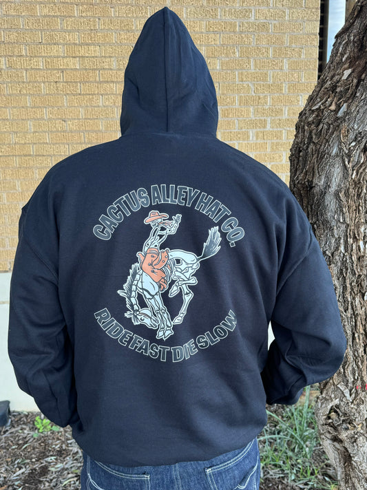 "Ride Fast Die Slow" - Black Adult Hoodie