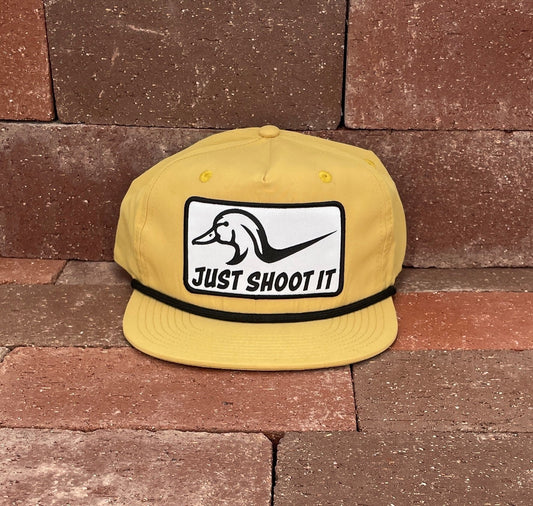 "Shoot It" - CA256 Biscuit/ Black Rope, Snapback Cap