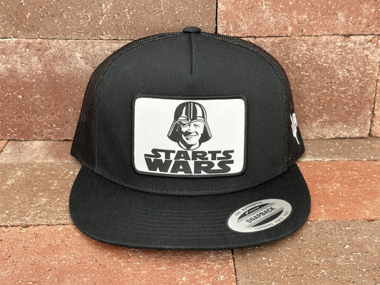 "Starts Wars" - CA 6006 Black/ Black Mesh, Snapback Cap