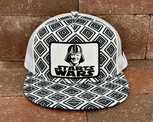 "Starts Wars" - CA Black/White Aztec, Snapback Cap