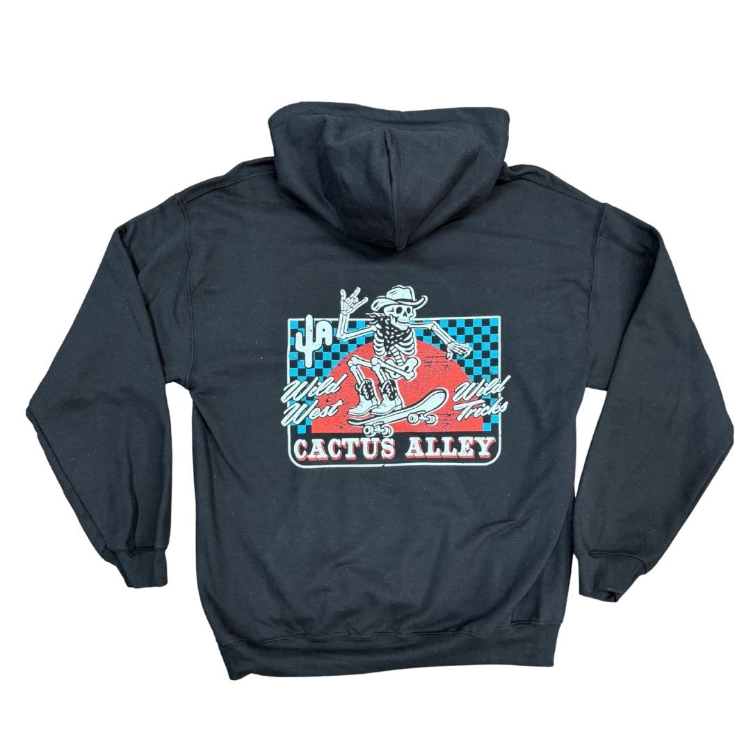 "Skateboard" - Black Adult Hoodie