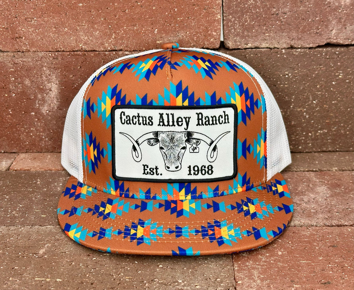 "The Big Curl" - CA Dirty Sancho Aztec/White Mesh, Snapback Cap