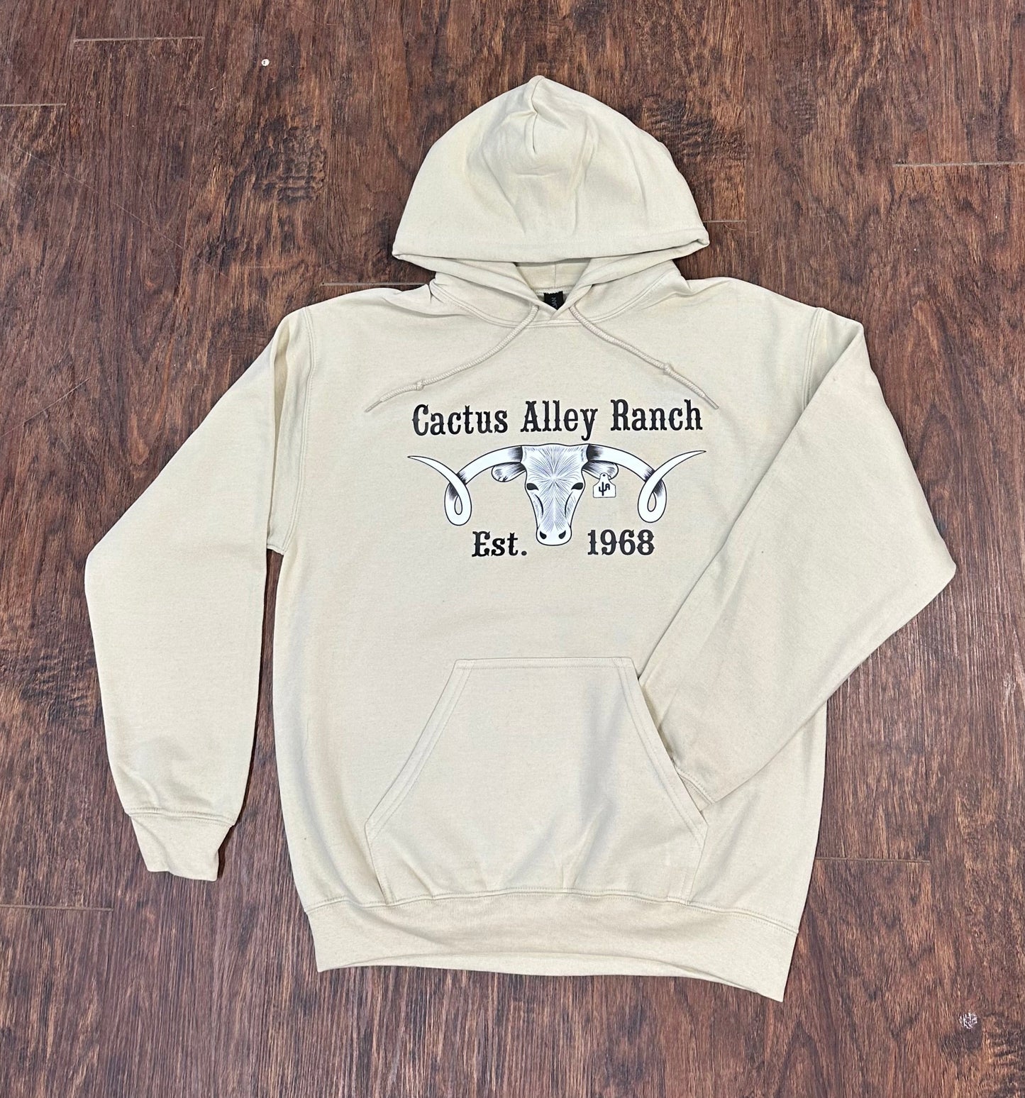 "The Big Curl" - Sand Adult Hoodie