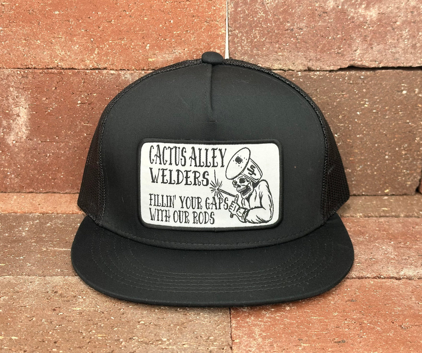 "Welder" - 6006 Black/ Black Mesh, Snapback Cap