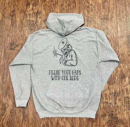 "Welder" - Graphite Heather Adult Hoodie