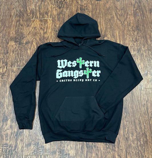 "Western Gangster" - Black Adult Hoodie