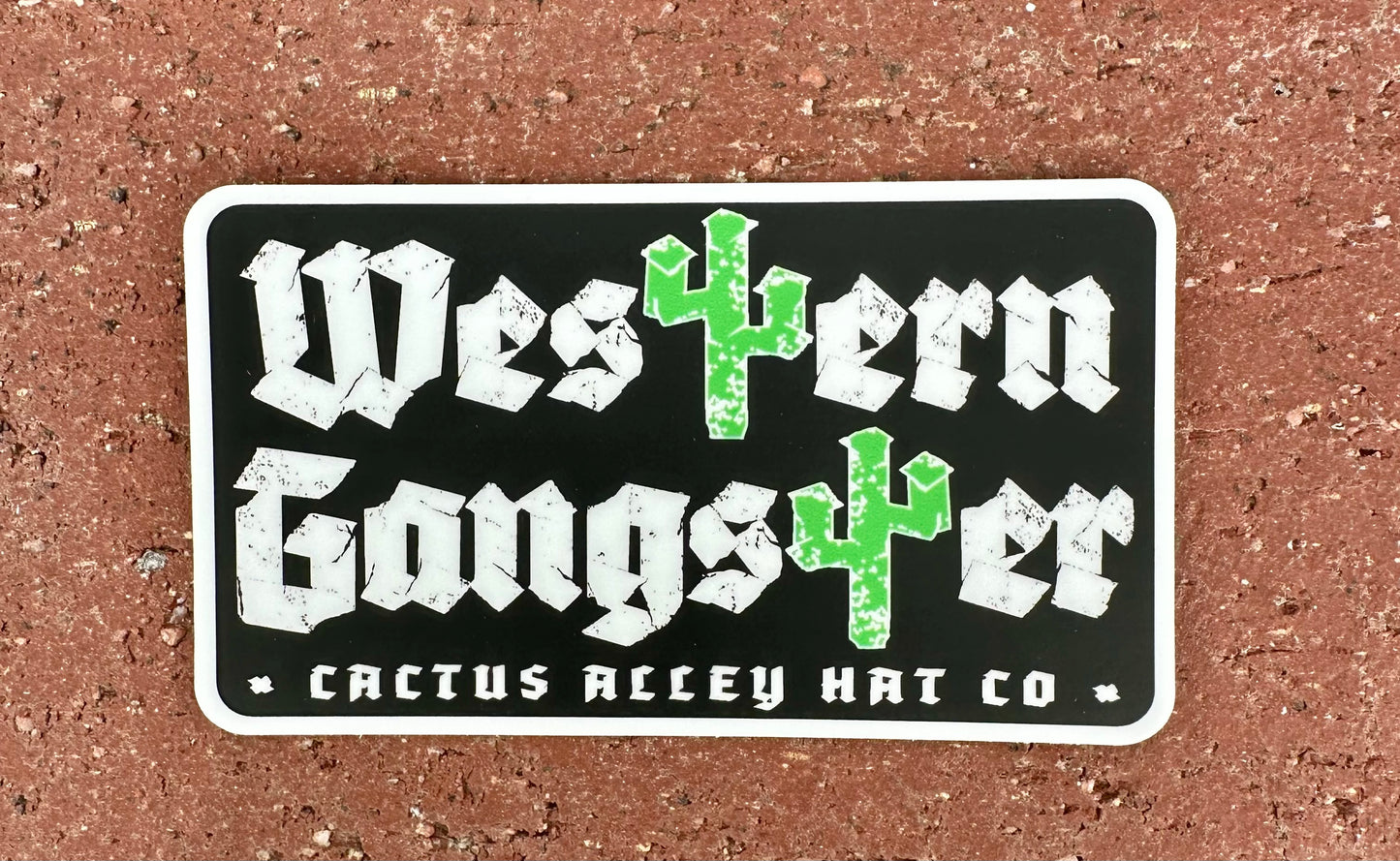 "Western Gangster" - CA Sticker