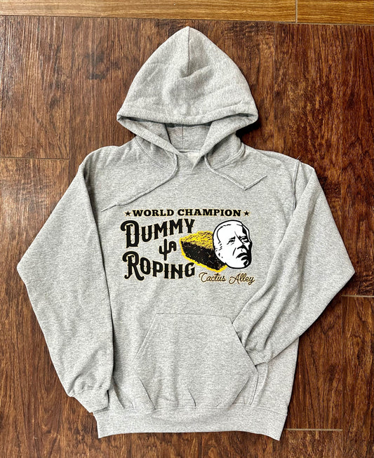 "Dummy Roping" - Sport Grey Adult Hoodie