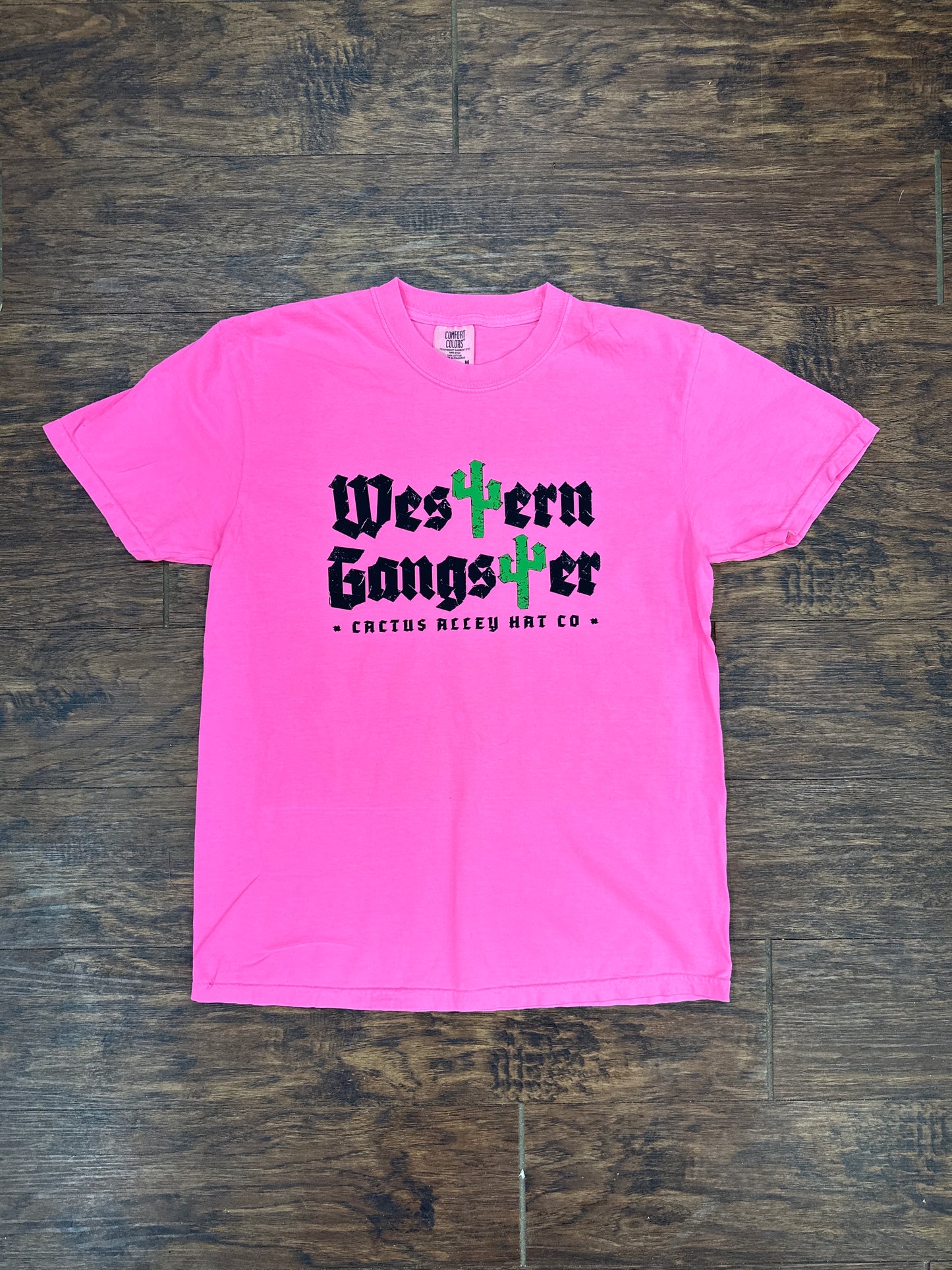 “Western Gangster” - Neon Pink Adult Tee