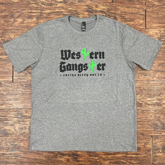 "Western Gangster" - Grey Frost Adult Tee
