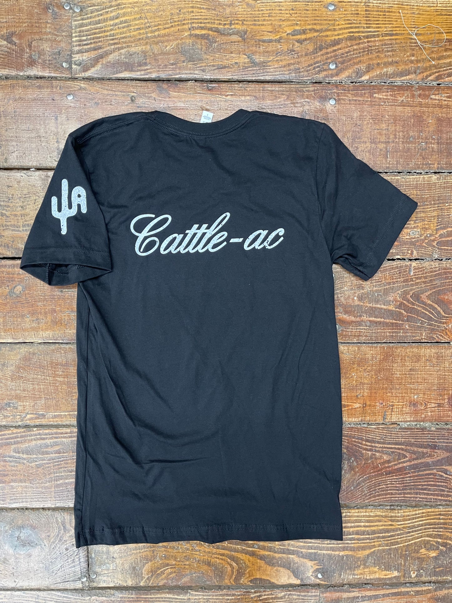"Hustle" Cactus Alley Black T-shirt