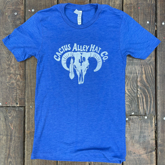 "Southwest" Cactus Alley Blue Short Sleeve T-shirt