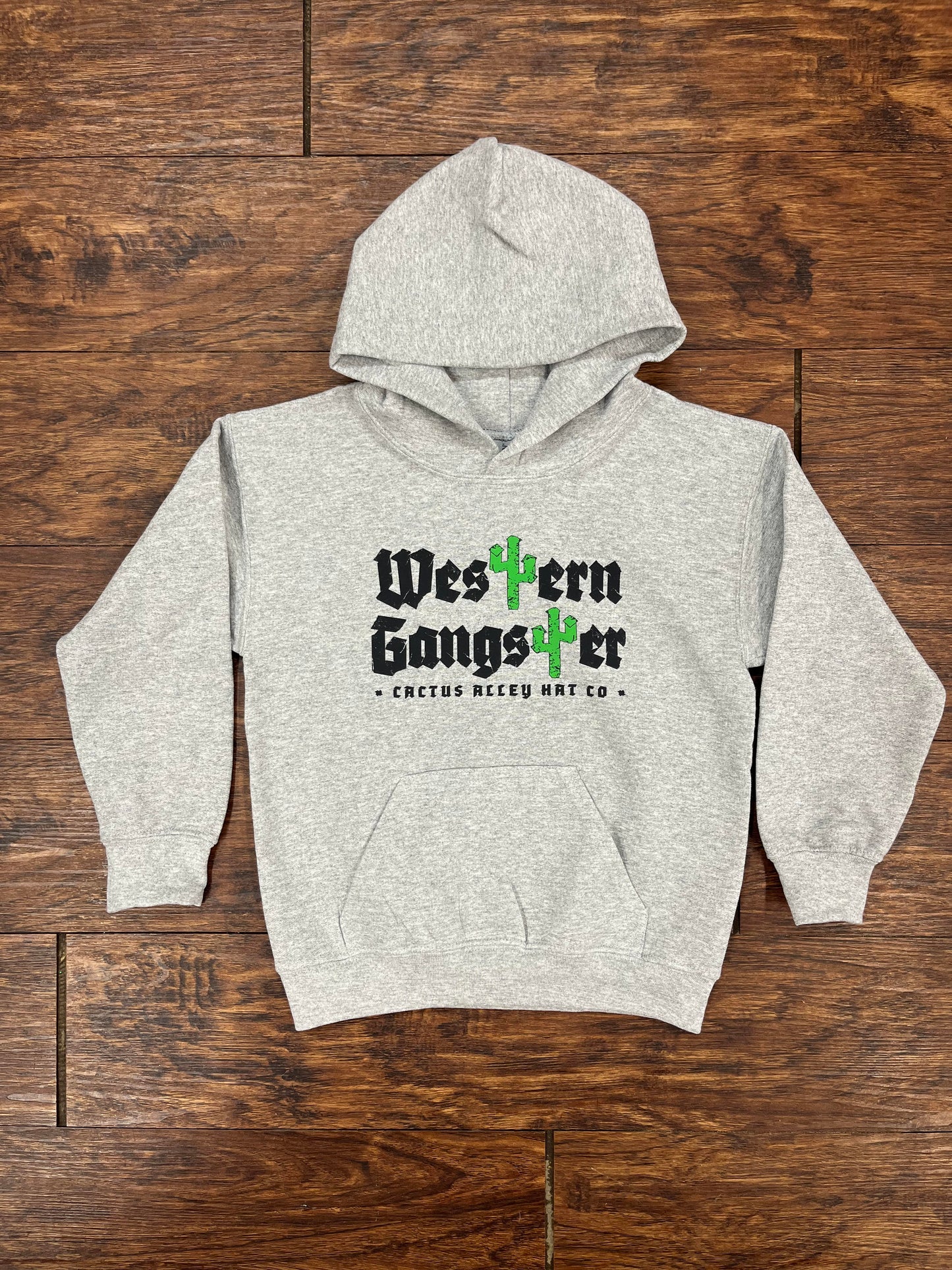 Lil' "Western Gangster" - Sport Grey Youth Hoodie
