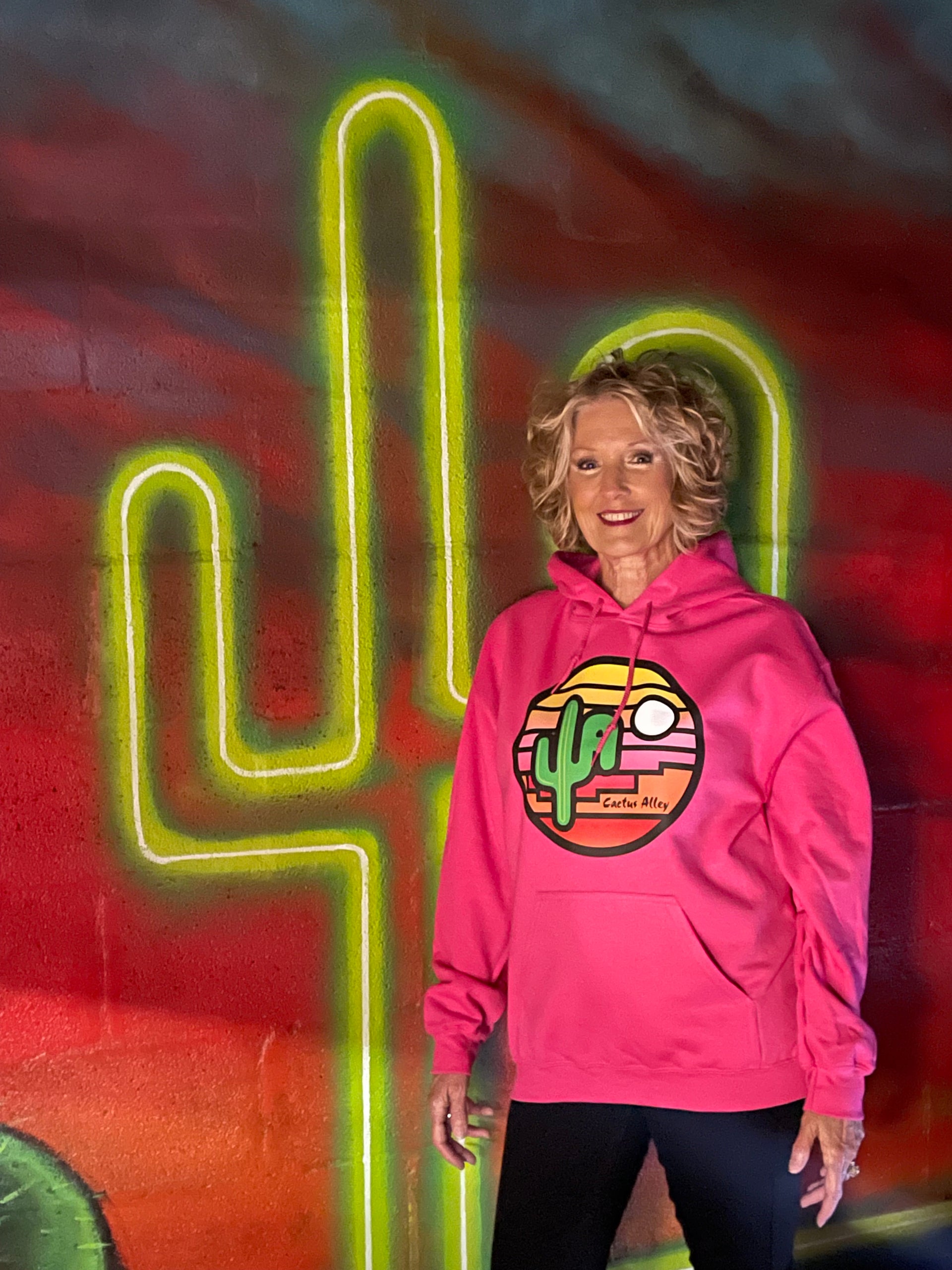 Sunset - Heliconia Pink Adult Hoodie – Cactus Alley Hat Co.