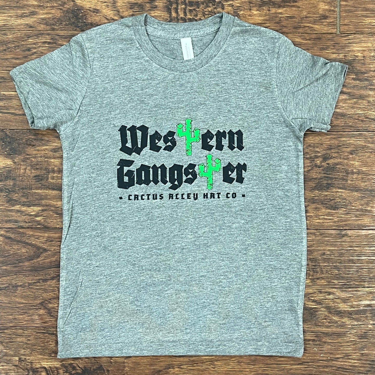 Lil "Western Gangster" - Grey Frost Youth Tee
